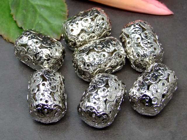61380　　今月80%OFF 座金 30mm×20mm 1個売り クローム 透かし 飾り パーツ 在庫処分 送料無料有 天然石 パワーストーン
