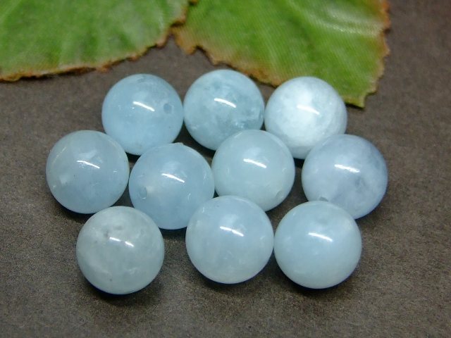 g3-204Q　　今月の半額 わけあり アクアマリン 9mm 1粒売り 送料無料有 ブラジル産 天然石 パワーストーン