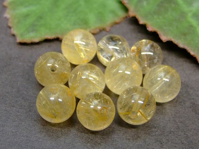 62669　　今月の半額 わけあり 8mm 1粒売り タイチンルチルクォーツ 針水晶 送料無料 ブラジル産 天然石 パワーストーン