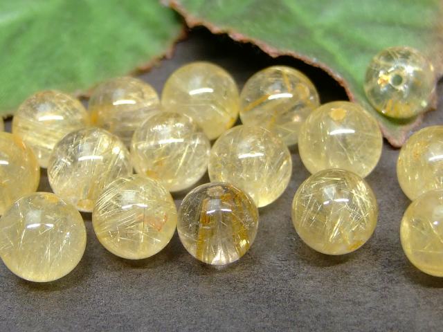 62669　　今月の半額 わけあり 8mm 1粒売り タイチンルチルクォーツ 針水晶 送料無料 ブラジル産 天然石 パワーストーン