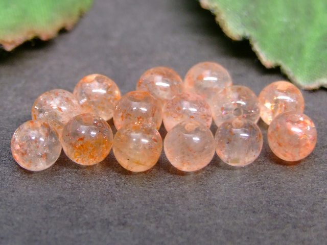 62690　　サンストーン 特級 5mm 1粒売り 送料無料有 オレゴン産 天然石 パワーストーン