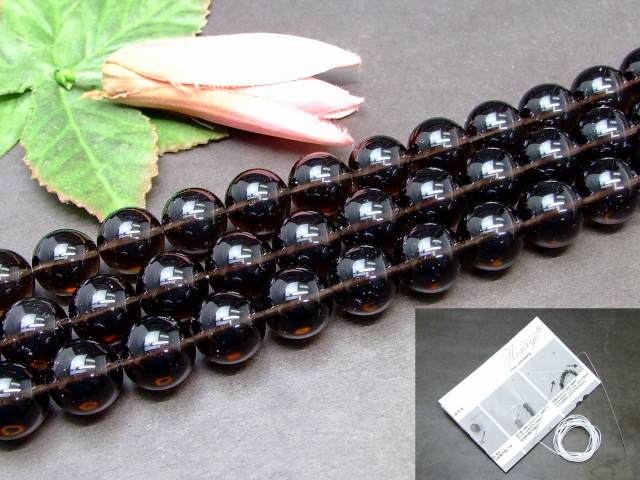 g3-395K　　今月の半額 16mm 5A アイスオブシディアン 1連39cm 通し針、解説書、1mゴム付き アメリカ産 送料無料 天然石 パワーストーン