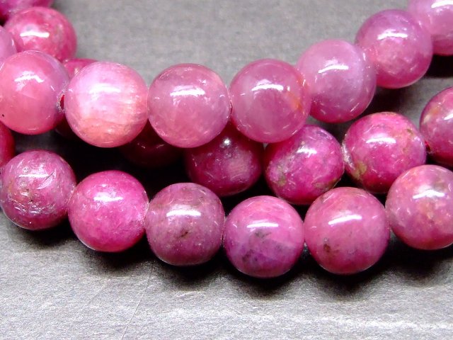 g3-1032C　　ルビー 7mm AA ブレスレット 内径選択可能 ポーチ付き 鑑別済・本物保証 送料無料 ベトナム産 天然石 パワーストーン