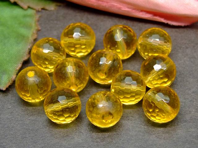 64199　　シトリン 黄水晶 9mm AA 1粒売り ブラジル産 送料無料有 天然石 パワーストーン