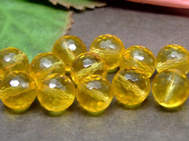 64199　　シトリン 黄水晶 9mm AA 1粒売り ブラジル産 送料無料有 天然石 パワーストーン