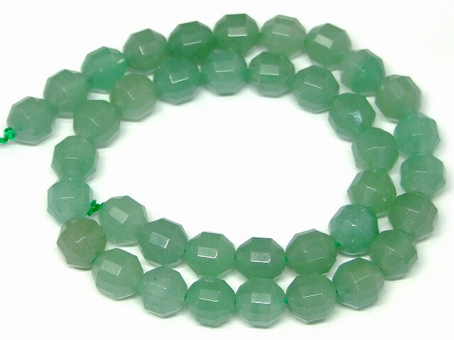 g3-4S　　アベンチュリン 10mm カット 1連38cm 通し針、解説書、1mゴム付き 送料無料 天然石 パワーストーン