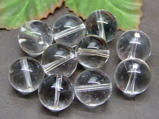 64088　　今月の半額 針入り 水晶 14mm A 1粒売り クリスタル クォーツ 送料無料有 ブラジル産 天然石 パワーストーン