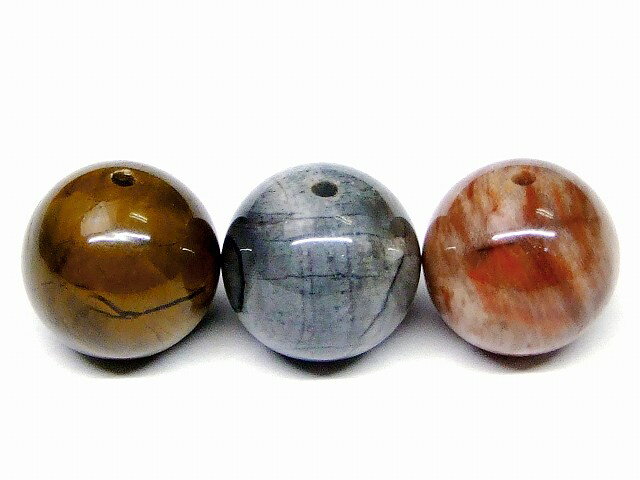 g3-2228W　　今月の半額 わけあり 硅化木 6mm 1粒売り 木化石 送料無料有 天然石 パワーストーン