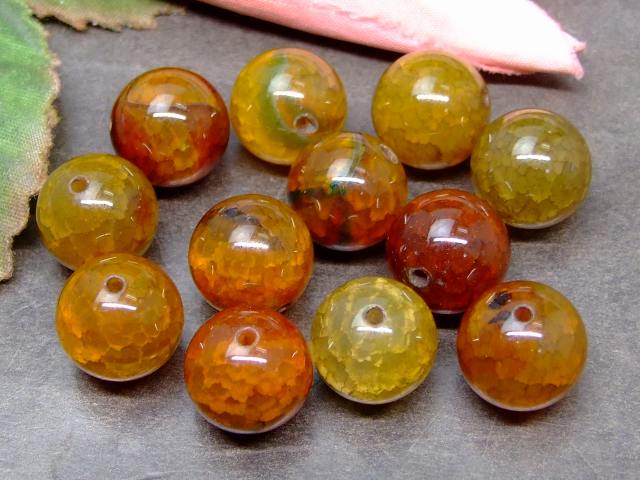 g3-959R　　茶龍紋瑪瑙 メノウ アゲート 12mm A 1粒売り 送料無料有 天然石 パワーストーン