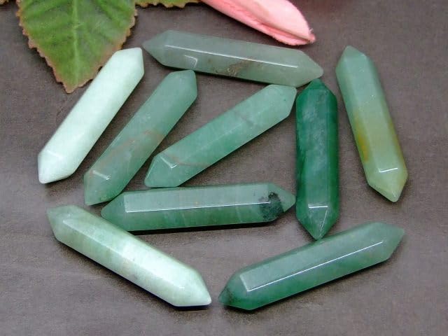 65197　　アベンチュリン 51mm×11mm 1個売り ダブルポイント 送料無料有 天然石 パワーストーン