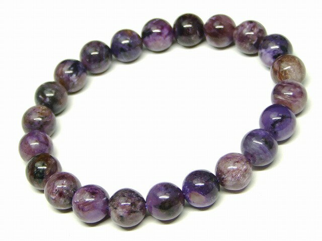 65432　　チャロアイト 9mm A ブレスレット 内径18cm ポーチ付き 送料無料 天然石 パワーストーン