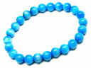 65651 アパタイト 燐灰石 8mm AAA ブレスレット 内径17cm 送料無料 ブラジル産 天然石 パワーストーン