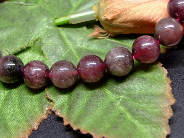 65565　　キャッツアイトルマリン 電気石 8mm 3A ブレスレット 内径17cm ポーチ付き 送料無料 ブラジル産 天然石 パワーストーン