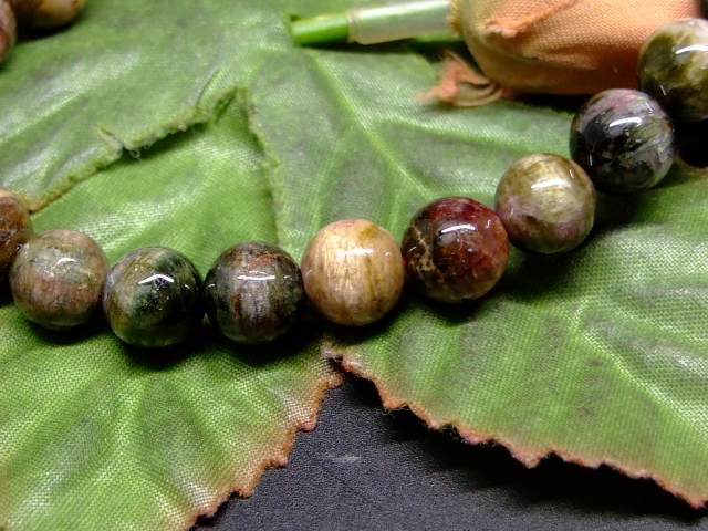 65570　　キャッツアイトルマリン 電気石 8mm 2A ブレスレット 内径17cm ポーチ付き 送料無料 ブラジル産 天然石 パワーストーン