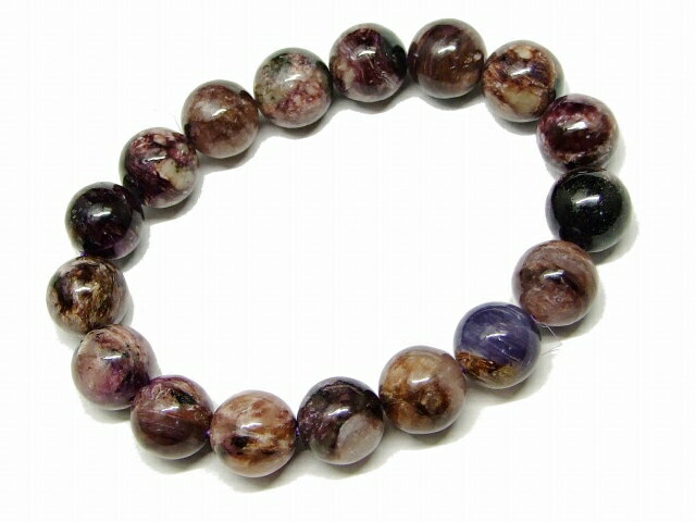 65390　　チャロアイト 11mm A ブレスレット 内径16cm ポーチ付き 送料無料 天然石 パワーストーン