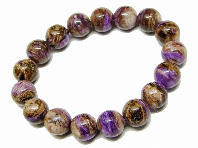 65394　　チャロアイト 11mm A+ ブレスレット 内径16cm ポーチ付き 送料無料 天然石 パワーストーン