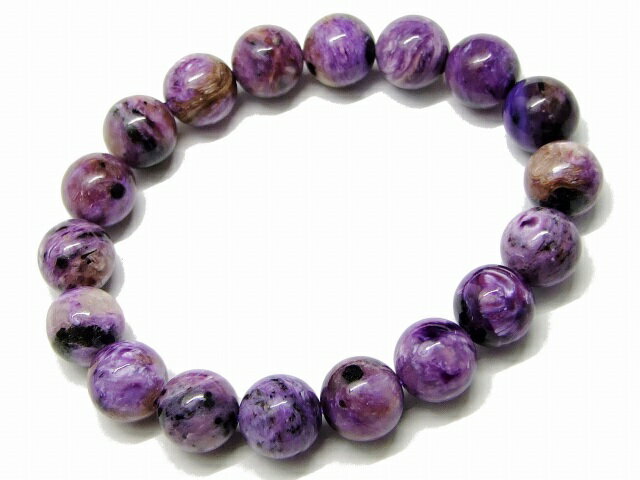 65397　　チャロアイト 11mm AA ブレスレット 内径17cm ポーチ付き 送料無料 天然石 パワーストーン