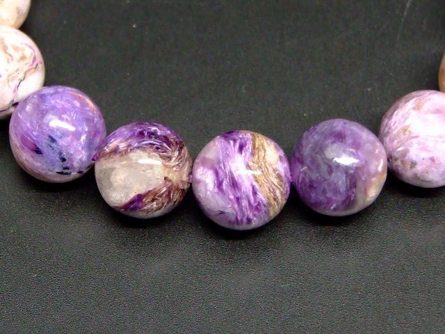 65445　　チャロアイト 12mm AAA ブレスレット 内径18cm ポーチ付き 送料無料 天然石 パワーストーン