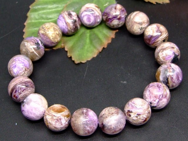 65451　　チャロアイト 12mm A+ ブレスレット 内径18cm ポーチ付き 送料無料 天然石 パワーストーン