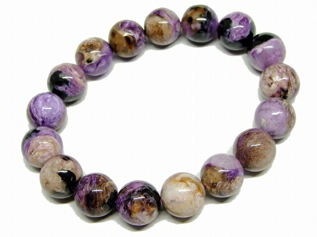 65455　　チャロアイト 12mm A ブレスレット 内径18cm ポーチ付き 送料無料 天然石 パワーストーン