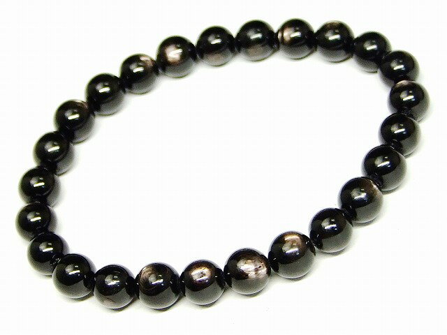 66355　　ハイパーシーン 紫蘇輝石 7mm〜8mm 5A ブレスレット 内径18cm アメリカ産 送料無料 天然石 パ..