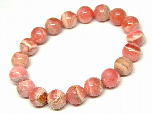 g3-617K　　インカローズ 11mm A ブレスレット 内径18cm 鑑別済・本物保証 ポーチ付き 送料無料 アルゼ..