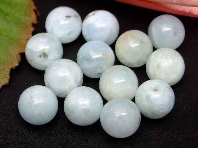 66390　　今月の半額 わけあり アクアマリン 9mm 1粒売り 送料無料有 ブラジル産 天然石 パワーストーン
