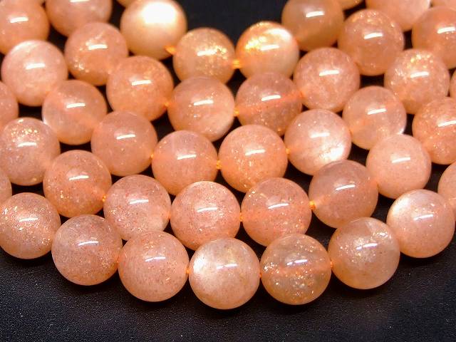 g3-240　　サンストーン + オレンジムーンストーン 6mm 5A 1連39cm 通し針、解説書、1mゴム付き 送料無料 天然石 パワーストーン