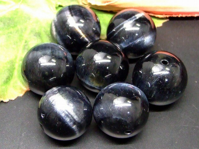 g3-2007C　　 わけあり ブルータイガーアイ 青虎目石 20mm 1粒売り 送料無料有 南アフリカ共和国産 天然石 パワーストーン
