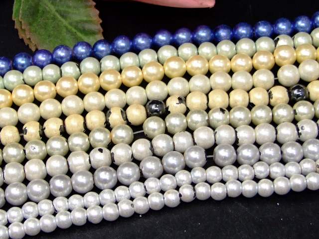 67968　　工場処分品特価 今月半額以下 わけあり 10本セット ヘマタイト ミックス 磁気あり 6mm〜8mm 1連40cm 通し針、解説書、1mゴム付き 送料無料 イギリス産 天然石 パワーストーン