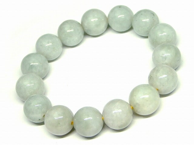 g3-17A　　ミャンマー翡翠 ヒスイ 14mm A ブレスレット 内径17cm 鑑別済・本物保証 ポーチ付き 送料無料 ミャンマー産 天然石 パワーストーン