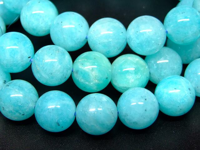 g3-671E　　アイス アマゾナイト 10mm A ブレスレット 内径18cm ポーチ付き 天河石 鑑別済・本物保証 送料無料 ブラジル産 天然石 パワーストーン