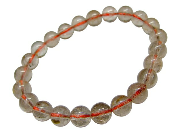 g3-1501B　 ルチルクォーツ A 針水晶 8mm ブレスレット 内径17cm ポーチ付き 送料無料 ブラジル産 天然石 パワーストーン