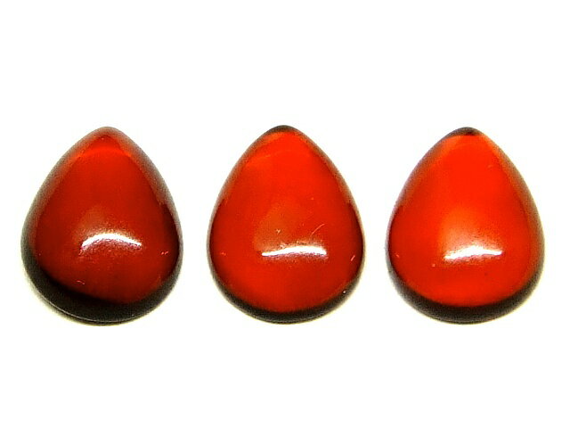 g3-102B レッドアンバー 赤琥珀 8mm×6mm 5A 1個売り ルース 裸石 穴なし ペンダントトップにも 送料無料 メキシコ産 天然石 パワーストーン