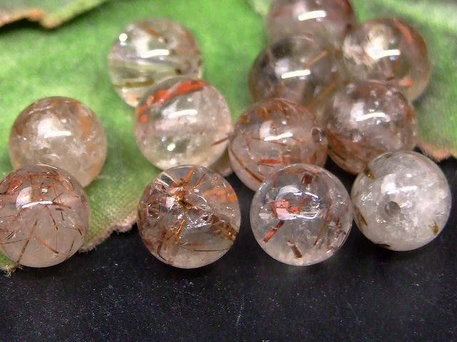 g3-1502N　　今月の半額 わけあり ルチルクォーツ 針水晶 8mm 1粒売り 送料無料有 ブラジル産 天然石 パワーストーン