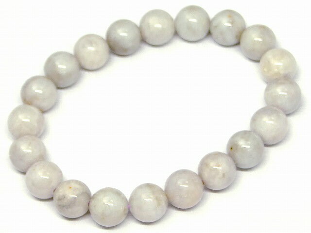 66588　　リバーストーン 10mm A ブレスレット 内径17cm 大理石 マーブル ポーチ付き 送料無料 天然石 パワーストーン