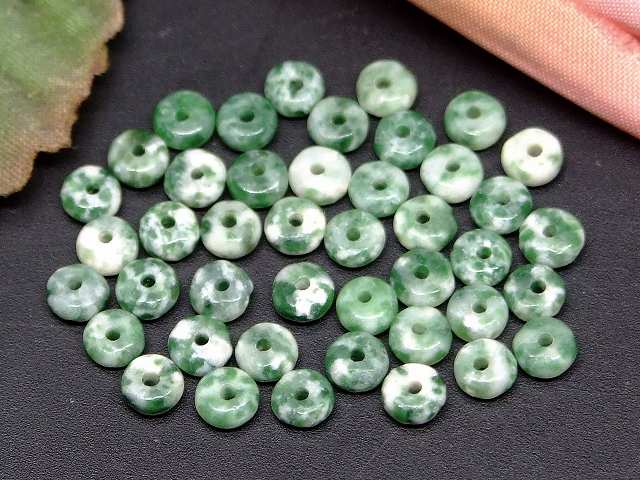 g3-3381N　　ソーシュライト 4mm×2mm 1粒売り そろばん ソロバン 算盤 送料無料有 天然石 パワーストーン