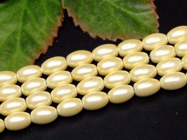 H3-6N　　工場処分品特価 今月半額以下 わけあり 6本セット ヘマタイト アイボリー 磁気あり 9mm×6mm 磁有 1連40cm 通し針、解説書、1mゴム付き イギリス産 天然石 パワーストーン