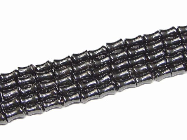 g3-831A 今月の半額 ヘマタイト 磁気あり 8mm×4mm 磁有 1連38cm 通し針 解説書 1mゴム付き 送料無料有 イギリス産 天然石 パワーストーン