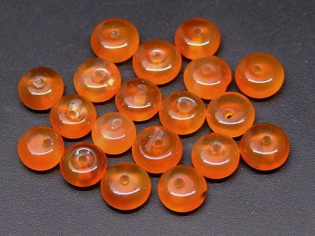 g3-145W　　今月の半額 わけあり カーネリアン 8mm×5mm 1粒売り そろばん ソロバン 算盤 送料無料有 天然石 パワーストーン