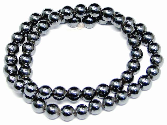 g3-822A　　今月20％OFF わけあり 8mm ヘマタイト 磁気なし 磁無 1連39cm 通し針、解説書、1mゴム付き 送料無料有 イギリス産 天然石 パワーストーン