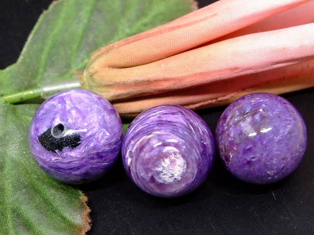 67197　　今月40％OFF わけあり チャロアイト 18mm 1粒売り ロシア産 送料無料 天然石 パワーストーン