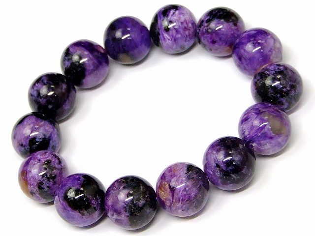 67201　　チャロアイト 16mm AA ブレスレット 内径18cm ポーチ付き 送料無料 天然石 パワーストーン