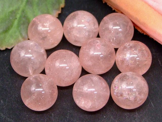 61686　ストロベリークォーツ 13mm〜14mm AAA 1粒売り 苺水晶 送料無料有 ブラジル産 天然石 パワーストーン