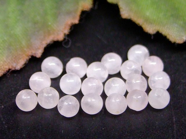 67356　　ローズクォーツ 紅水晶 3mm 10粒セット 送料無料有 天然石 パワーストーン