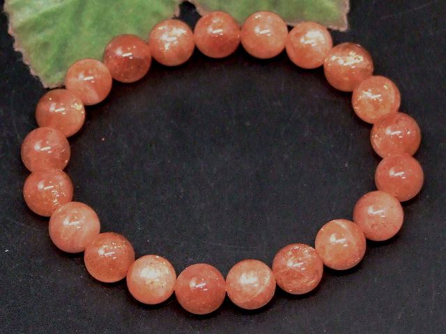 g3-196R　　ゴールドサンストーン 9mm AAAA ブレスレット 内径17cm ポーチ付き 送料無料 オレゴン産 天然石 パワーストーン