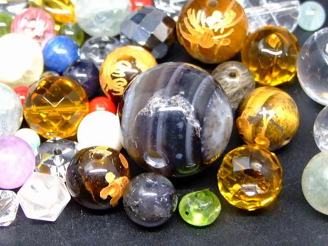 67408　　今月の半額 わけあり 100g 3mm〜18mm ラリマー アクアマリン タイチンルチル等 ミックス石 制作キット付き 送料無料 天然石 パワーストーン