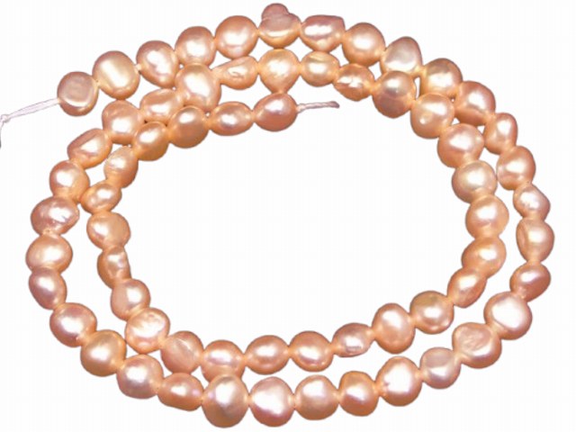 g3-1692F　　今月20％OFF 淡水 パール 真珠 5mm〜7mm 1連34cm 通し針、解説書、1mゴム付き 送料無料 天然石 パワーストーン