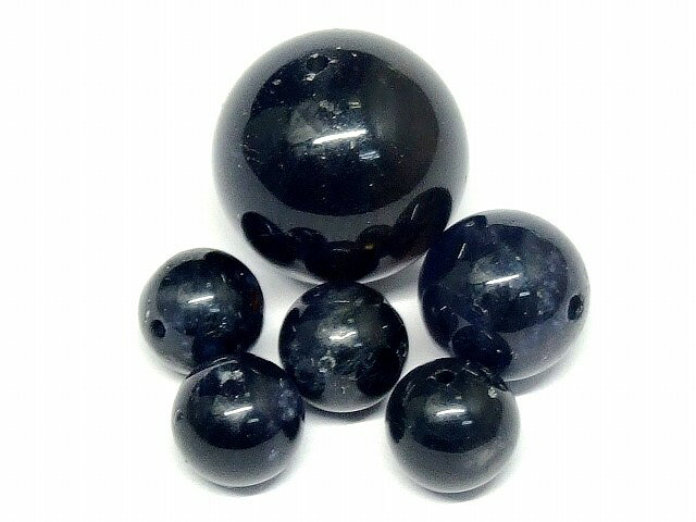 69260　　今月の半額 わけあり アイオライト 6mm〜12mm 6粒セット 送料無料 スリラ...