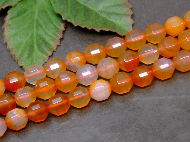 g3-142M　　カーネリアン 10mm 5A カット 1連38cm 通し針、解説書、1mゴム付き 送料無料 天然石 パワーストーン